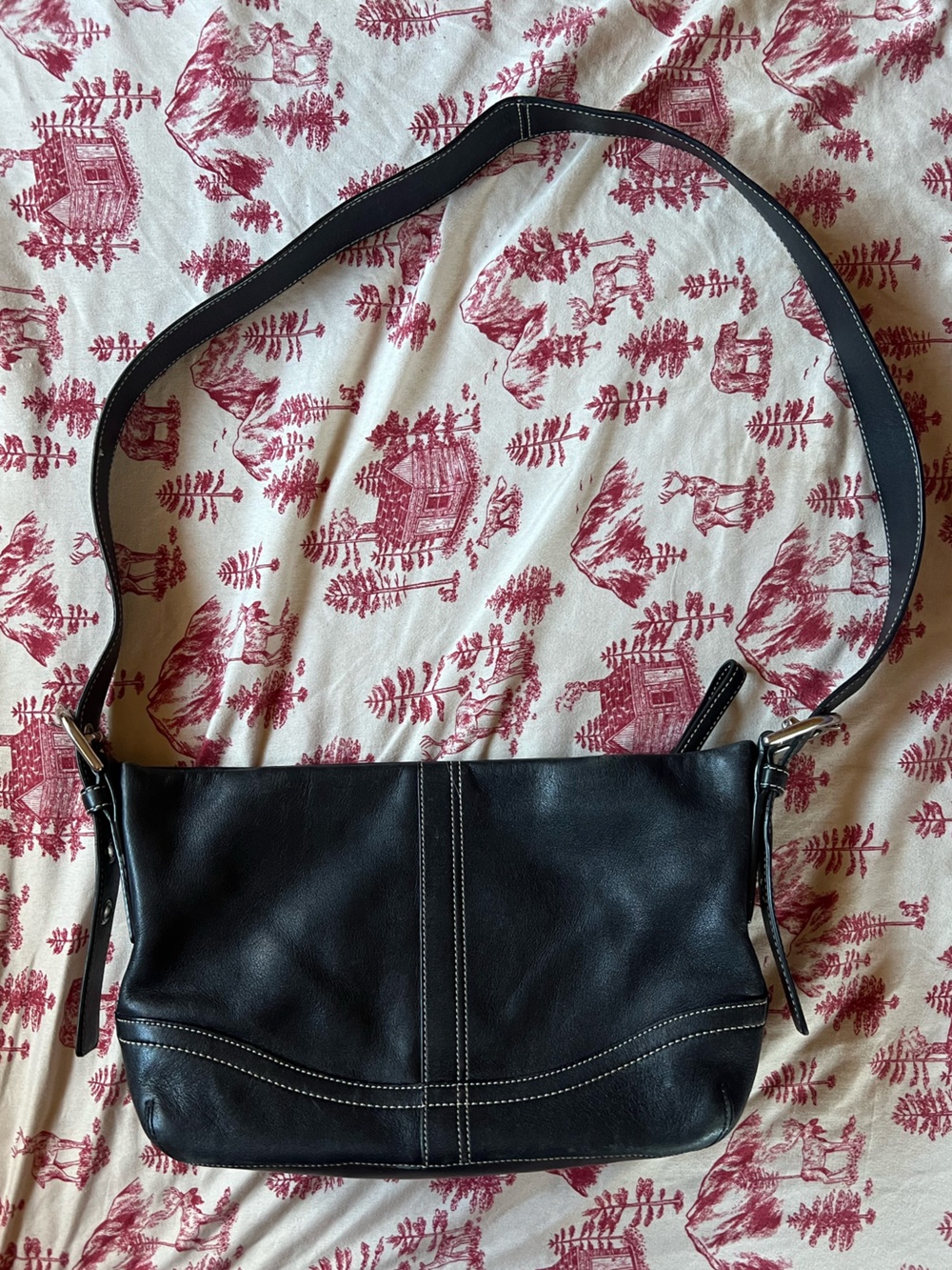Coach L0782F10939 Mini Soho Hobo Bag Black Leather Shoulder Bag